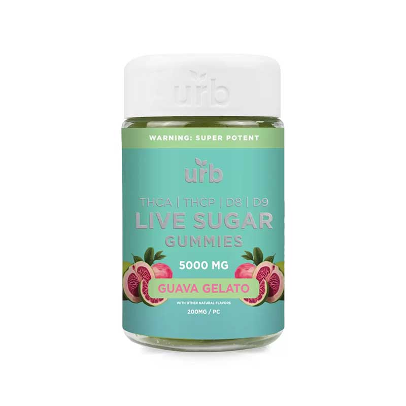 Urb THC.(A) Live Sugar Gummies | Guava Gelato – 5000mg