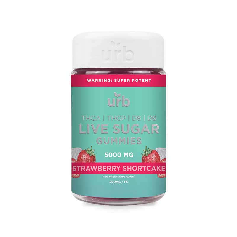 Urb THC.(A) Live Sugar Gummies | Strawberry Shortcake – 5000mg