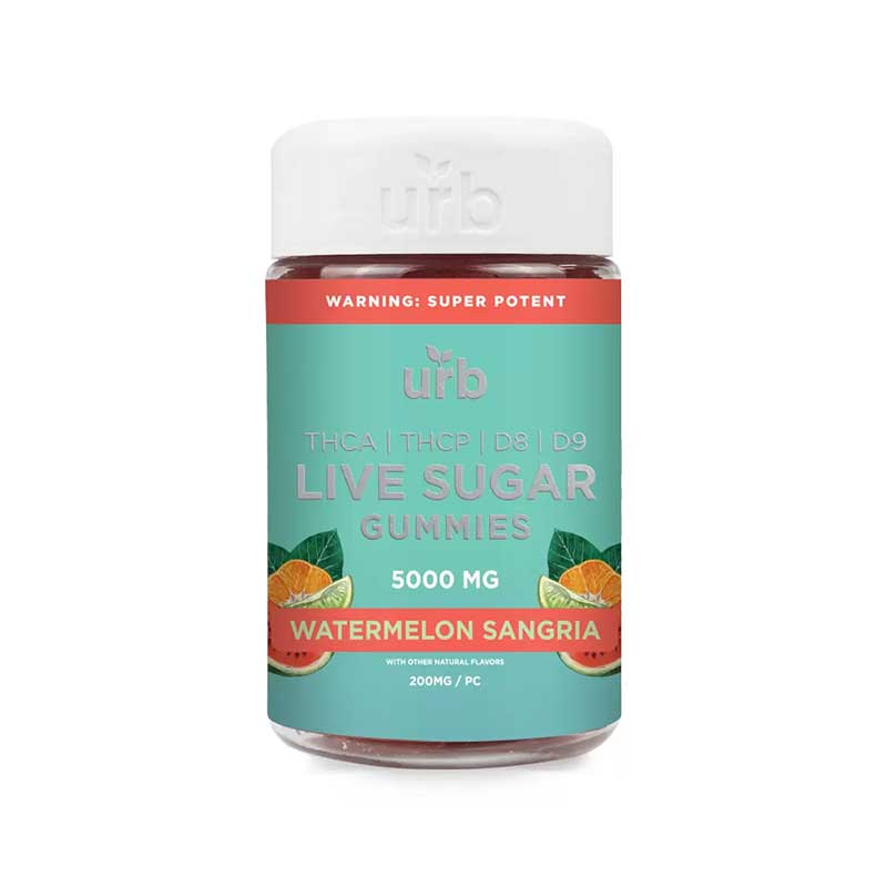 Urb THC.(A) Live Sugar Gummies | Watermelon Sangria – 5000mg